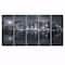 Designart - Hong Kong Black and White Skyline - Cityscape Canvas Art Print